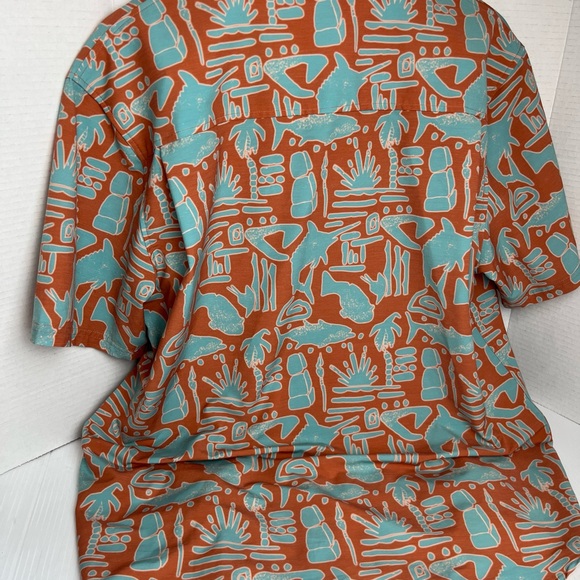 Huk button down shirt Hawaiian size large - Picture 5 of 5
